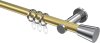 10204611-103812 Gardinenstange Metall 20 mm Ø PLATON - Sitra Messing-Optik / Chrom