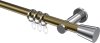 10204611-109512 Gardinenstange Metall 20 mm Ø PLATON - Sitra Messing Antik / Chrom