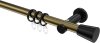 10204611-109529 Gardinenstange Metall 20 mm Ø PLATON - Sitra Messing Antik / Schwarz