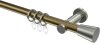10204611-109539 Gardinenstange Metall 20 mm Ø PLATON - Sitra Messing Antik / Edelstahl-Optik