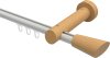 10210307-103230 Innenlauf Gardinenstange Aluminium / Holz 20 mm Ø TALENT - Bero Weiß / Buche lackiert