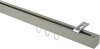10212036-1055 Innenlauf Gardinenstange Deckenmontage Aluminium / Metall eckig 20x20 mm QUADLINE (Universal) - Sono Satin-Silber