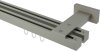 10212039-1055 Innenlauf Gardinenstange Aluminium / Metall eckig 20x20 mm 2-läufig QUADLINE - Sono Satin-Silber