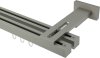 10212041-1055 Innenlauf Gardinenstange Aluminium / Metall eckig 20x20 mm 2-läufig QUADLINE (Multi) - Sono Satin-Silber