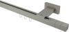 10212138-1055 Innenlauf Gardinenstange Aluminium / Metall eckig 20x20 mm QUADLINE - Cubes Satin-Silber