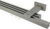 10212139-1055 Innenlauf Gardinenstange Aluminium / Metall eckig 20x20 mm 2-läufig QUADLINE - Cubes Satin-Silber