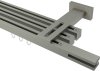 10212242-1055 Innenlauf Gardinenstange Aluminium / Metall eckig 20x20 mm 3-läufig QUADLINE (Multi) - Diapo Satin-Silber