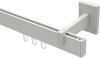 10212819-1032 Innenlauf Gardinenstange Aluminium / Metall eckig 14x35 mm SMARTLINE - Paxo Weiß