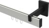 10212819-103228 Innenlauf Gardinenstange Aluminium / Metall eckig 14x35 mm SMARTLINE - Paxo Weiß / Schwarz