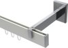 10212820-103212 Innenlauf Gardinenstange Aluminium / Metall eckig 14x35 mm SMARTLINE - Paxo Weiß / Chrom (WA lang)