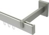 10212820-103239 Innenlauf Gardinenstange Aluminium / Metall eckig 14x35 mm SMARTLINE - Paxo Weiß / Edelstahl-Optik (WA lang)