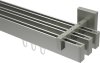 10212823-1039 Innenlauf Gardinenstange Edelstahl-Optik eckig 14x35 mm 3-läufig SMARTLINE - Paxo