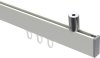 10212834-103212 Innenlauf Gardinenstange Deckenmontage Aluminium / Metall eckig 14x35 mm SONIUS - Paxo Weiß / Chrom