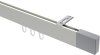 10212916-XX3212 Innenlauf Gardinenstange Deckenmontage Aluminium / Metall eckig 14x35 mm SMARTLINE (Universal) - Lox Weiß / Chrom