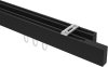 10212917-1028 Innenlauf Gardinenstange Deckenmontage Aluminium / Metall eckig 14x35 mm 2-läufig SMARTLINE (Universal) - Lox Schwarz