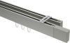 10212917-XX39 Innenlauf Gardinenstange Deckenmontage Edelstahl-Optik eckig 14x35 mm 2-läufig SMARTLINE (Universal) - Lox