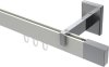 10212919-103212 Innenlauf Gardinenstange Aluminium / Metall eckig 14x35 mm SMARTLINE - Lox Weiß / Chrom