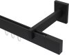 10212920-1028 Innenlauf Gardinenstange Aluminium / Metall eckig 14x35 mm SMARTLINE - Lox Schwarz (WA lang)