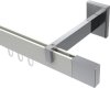 10212920-103212 Innenlauf Gardinenstange Aluminium / Metall eckig 14x35 mm SMARTLINE - Lox Weiß / Chrom (WA lang)