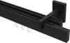 10212921-1028 Innenlauf Gardinenstange Aluminium / Metall eckig 14x35 mm 2-läufig SMARTLINE - Lox Schwarz