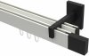 10212921-XX3228 Innenlauf Gardinenstange Aluminium / Metall eckig 14x35 mm 2-läufig SMARTLINE - Lox Weiß / Schwarz