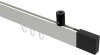 10212934-103228 Innenlauf Gardinenstange Deckenmontage Aluminium / Metall eckig 14x35 mm SONIUS - Lox Weiß / Schwarz