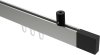 10212934-103928 Innenlauf Gardinenstange Deckenmontage Aluminium / Metall eckig 14x35 mm SONIUS - Lox Edelstahl-Optik / Schwarz