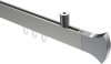 10213034-103912 Innenlauf Gardinenstange Deckenmontage Aluminium / Metall eckig 14x35 mm SONIUS - Conex Edelstahl-Optik / Chrom
