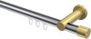 10213111-101238 Innenlauf Gardinenstange Aluminium / Metall 20 mm Ø PLATON - Santo Chrom / Messing-Optik