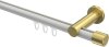 10213111-103238 Innenlauf Gardinenstange Aluminium / Metall 20 mm Ø PLATON - Santo Weiß / Messing-Optik