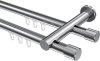 10213112-1012 Innenlauf Gardinenstange Aluminium / Metall 20 mm Ø 2-läufig PLATON - Santo Chrom