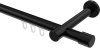 10213125-1029 Innenlauf Gardinenstange Aluminium / Metall 20 mm Ø PRESTIGE - Santo Schwarz