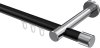 10213125-102912 Innenlauf Gardinenstange Aluminium / Metall 20 mm Ø PRESTIGE - Santo Schwarz / Chrom