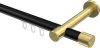 10213125-102938 Innenlauf Gardinenstange Aluminium / Metall 20 mm Ø PRESTIGE - Santo Schwarz / Messing-Optik