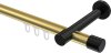 10213125-103829 Innenlauf Gardinenstange Aluminium / Metall 20 mm Ø PRESTIGE - Santo Messing-Optik / Schwarz