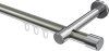 10213125-103912 Innenlauf Gardinenstange Aluminium / Metall 20 mm Ø PRESTIGE - Santo Edelstahl-Optik / Chrom