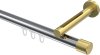 10213145-101238 Innenlauf Gardinenstange Aluminium / Metall 20 mm Ø SITENO - Santo Chrom / Messing-Optik