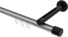 10213145-103329 Innenlauf Gardinenstange Aluminium / Metall 20 mm Ø SITENO - Santo Silbergrau / Schwarz