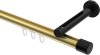10213145-103829 Innenlauf Gardinenstange Aluminium / Metall 20 mm Ø SITENO - Santo Messing-Optik / Schwarz