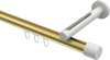 10213145-103832 Innenlauf Gardinenstange Aluminium / Metall 20 mm Ø SITENO - Santo Messing-Optik / Weiß