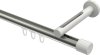 10213145-103932 Innenlauf Gardinenstange Aluminium / Metall 20 mm Ø SITENO - Santo Edelstahl-Optik / Weiß