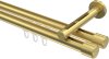 10213146-1038 Innenlauf Gardinenstange Messing-Optik 20 mm Ø 2-läufig SITENO - Santo