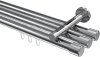 10213147-1012 Innenlauf Gardinenstange Aluminium / Metall 20 mm Ø 3-läufig SITENO - Santo Chrom