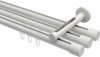 10213147-1032 Innenlauf Gardinenstange Aluminium / Metall 20 mm Ø 3-läufig SITENO - Santo Weiß