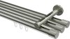 10213147-1039 Innenlauf Gardinenstange Edelstahl-Optik 20 mm Ø 3-läufig SITENO - Santo