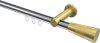 10213311-101238 Innenlauf Gardinenstange Aluminium / Metall 20 mm Ø PLATON - Tanara Chrom / Messing-Optik