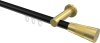 10213311-102938 Innenlauf Gardinenstange Aluminium / Metall 20 mm Ø PLATON - Tanara Schwarz / Messing-Optik