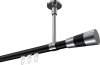 10213333-102912 Innenlauf Gardinenstange Aluminium / Metall 20 mm Ø SONETTE - Tanara Schwarz / Chrom