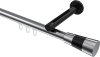 10213345-101229 Innenlauf Gardinenstange Aluminium / Metall 20 mm Ø SITENO - Tanara Chrom / Schwarz
