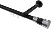 10213345-1029 Innenlauf Gardinenstange Aluminium / Metall 20 mm Ø SITENO - Tanara Schwarz